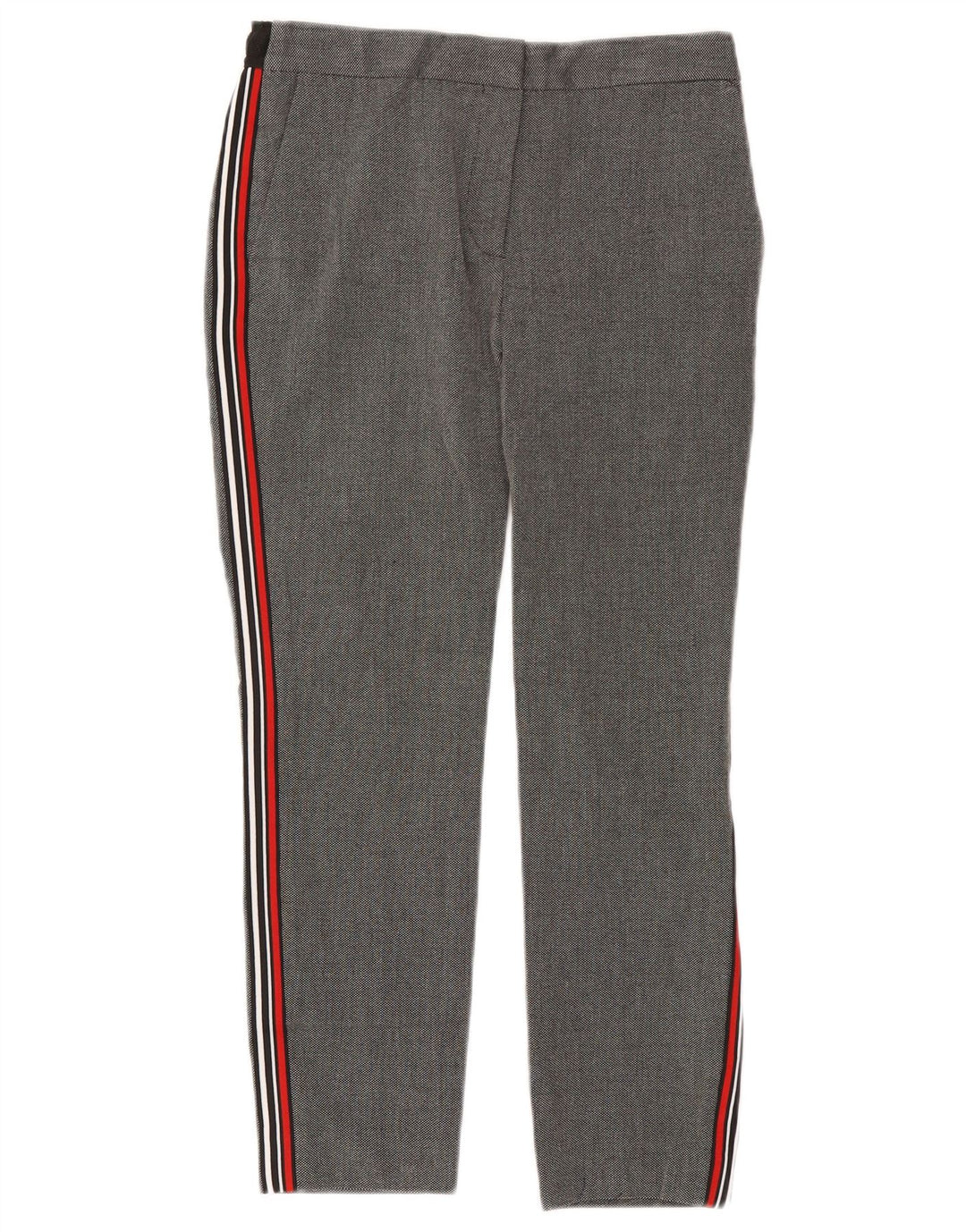 Zara Damen-Hose, mittelgroß, W28, L25, Grau, Polyester