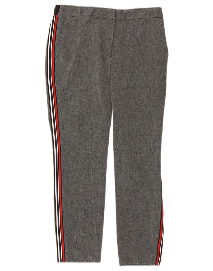 Zara Damen-Hose, mittelgroß, W28, L25, Grau, Polyester