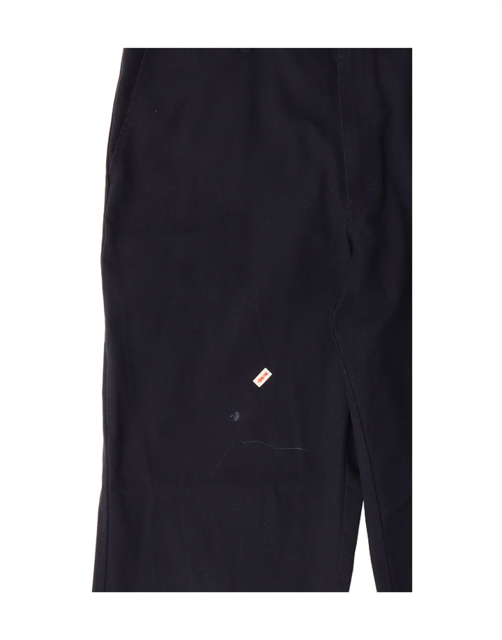 DICKIES Mens Straight Chino Trousers W36 L30 Navy Blue Polyester Vintage Dickies and Second-Hand Dickies from Messina Hembry 