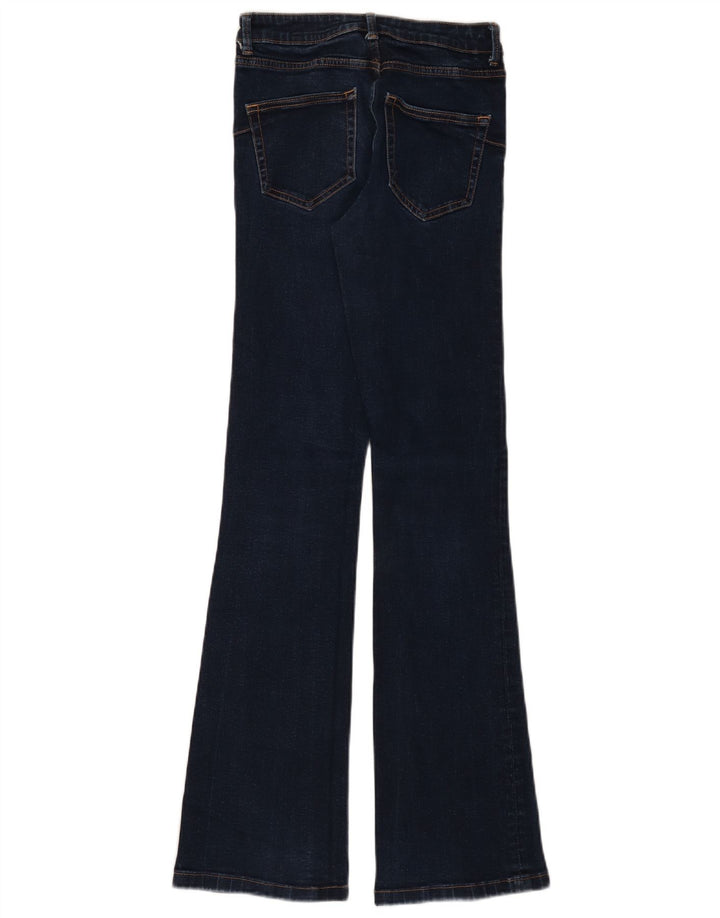 Zara Damen Schlagjeans EU 34 2XS W24 L32 Marineblau