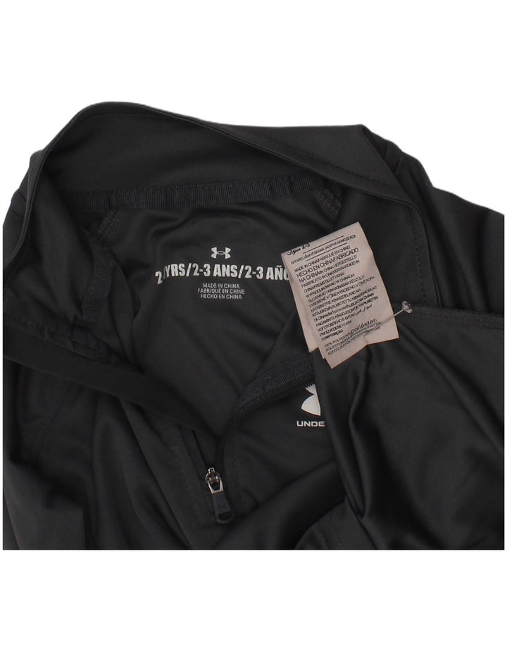 Under Armour Jungen-Pullover-Trainingsoberteil mit Reißverschluss, 2–3 Jahre, graues Polyester