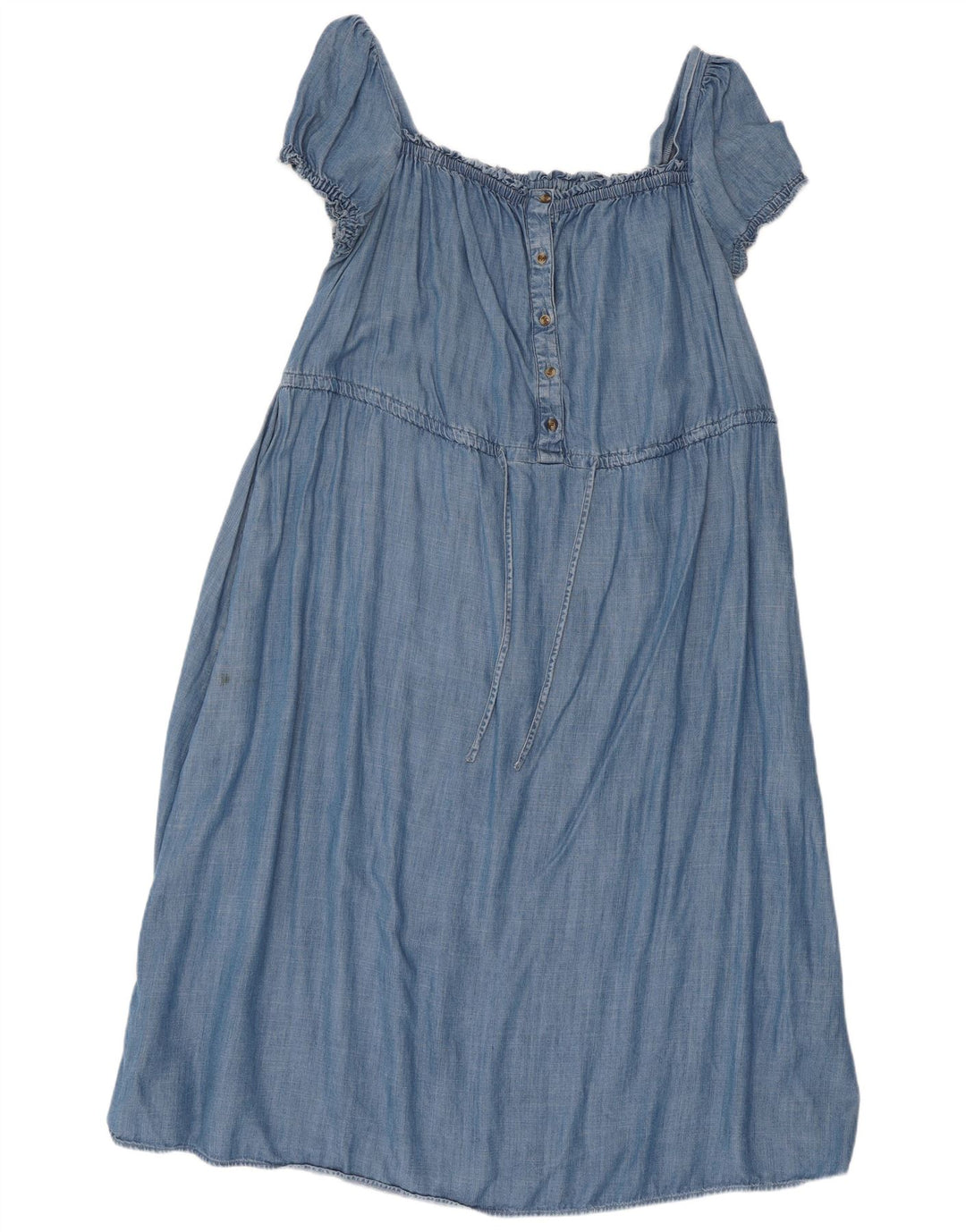 Marks & Spencer Damen Maxikleid UK 16 Large Blau Lyocell