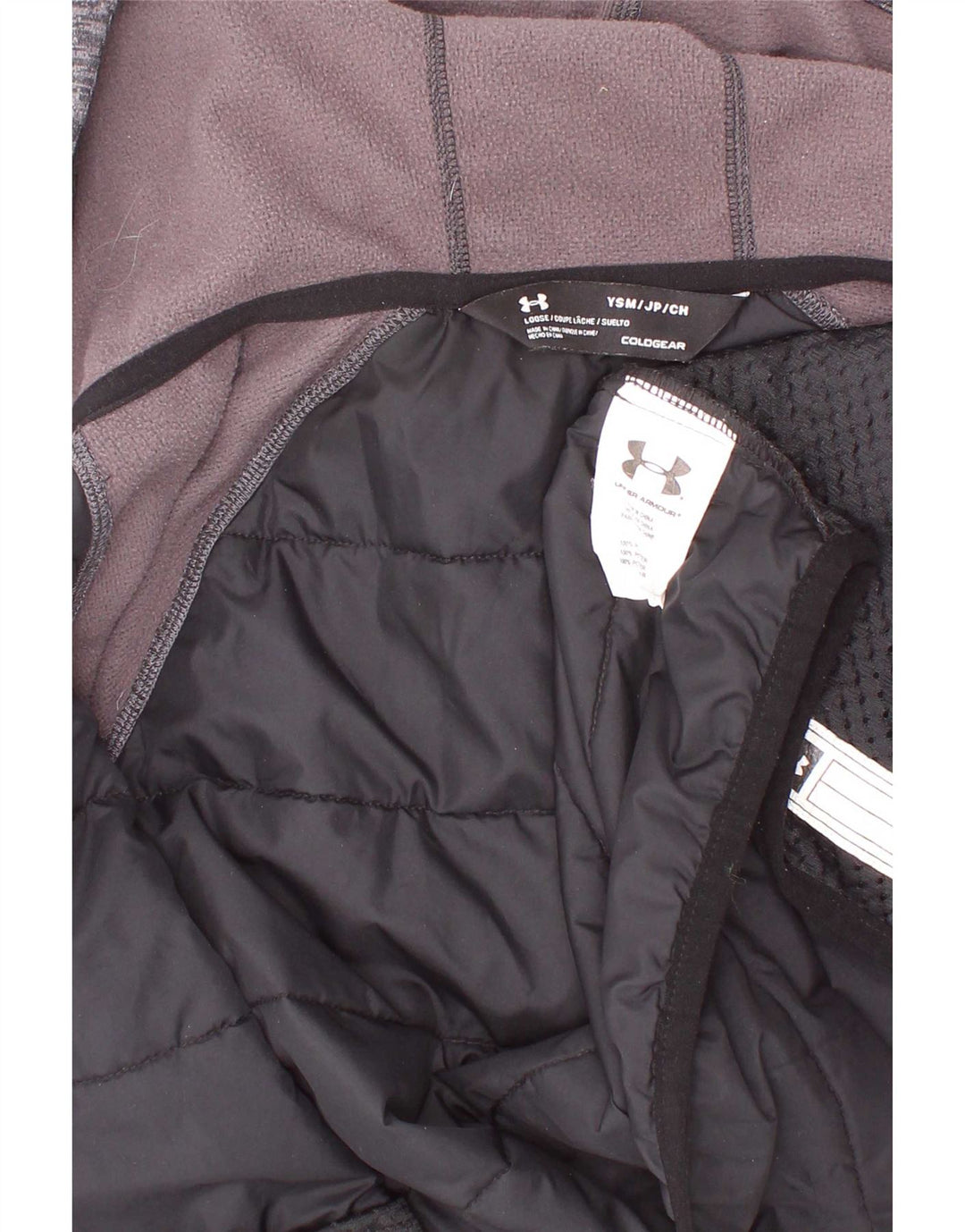 Under Armour Jungen-Trainingsanzug mit Kapuze, Top-Jacke, 7–8 Jahre, Größe S, Schwarz