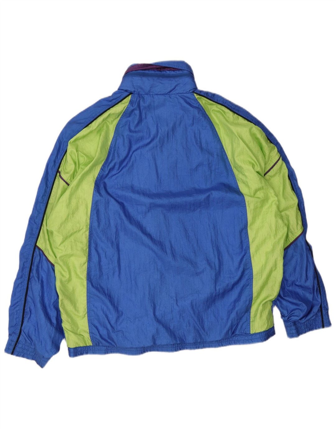 Diadora Herren-Trainingsanzug-Oberteil mit grafischer Grafik, groß, blau, Farbblock