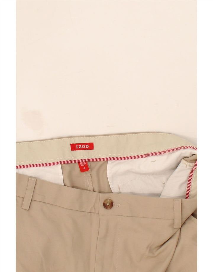 IZOD Mens Chino Shorts W38 XL Beige Polyester Vintage Izod and Second-Hand Izod from Messina Hembry 