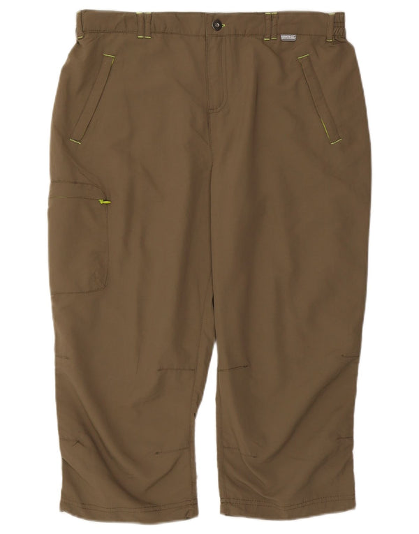 Regatta Damen Caprihose UK 14 Large W32 L19 Khaki Polyester