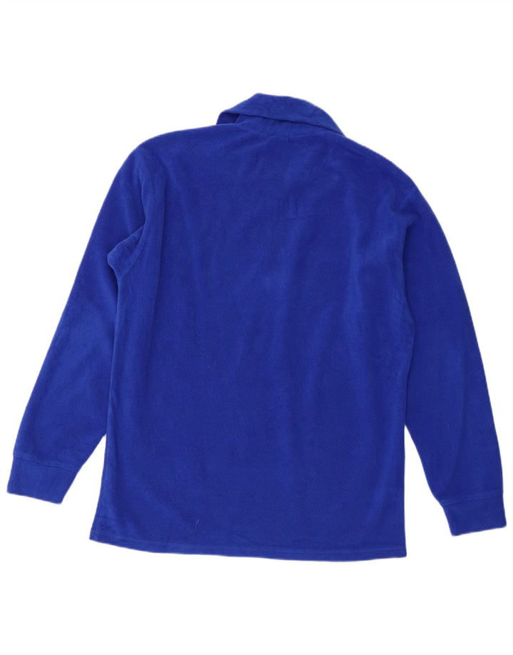 Fila Herren-Fleecepullover mit Reißverschluss am Hals, mittelblaues Polyester