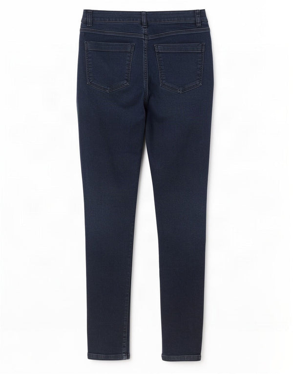 Marks & Spencer Damen Skinny Jeans UK 14 Large W32 L31 Marineblaue Baumwolle