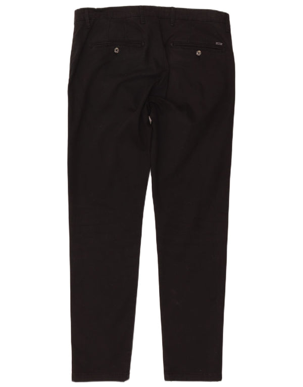 LIU JO Herren Uomo Slim Fit Chinohose IT 50 Large W36 L32 Schwarze Baumwolle