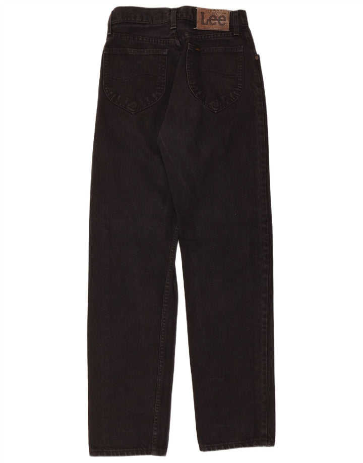 LEE Damen Straight Jeans W36 L30 Schwarze Baumwolle