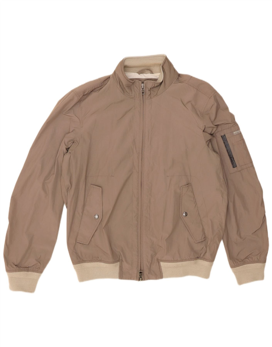 Woolrich Herren Bomberjacke UK 42 XL Beige Polyester