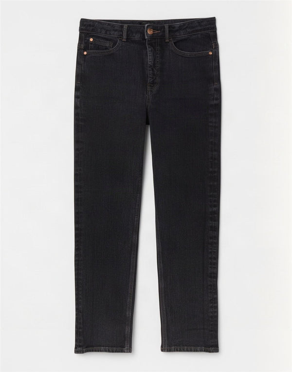 Marks & Spencer Damen Slim Jeans UK 12 Medium W28 L28 Graue Baumwolle