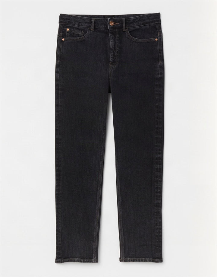 Marks & Spencer Damen Slim Jeans UK 12 Medium W28 L28 Graue Baumwolle