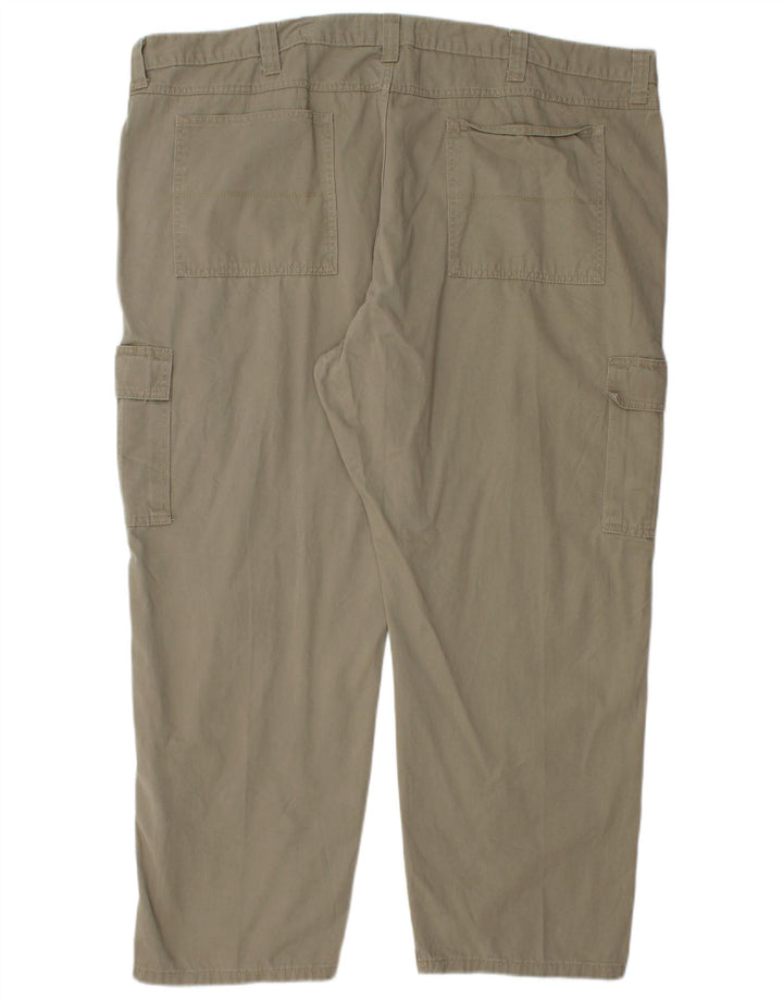 WRANGLER Herren authentische gerade Cargohose W48 L30 Khaki Baumwolle