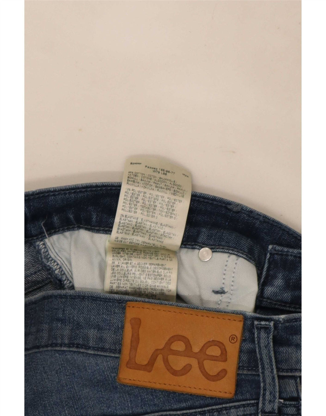 Lee Herren Luke Slim Jeans W31 L34 Blaue Baumwolle