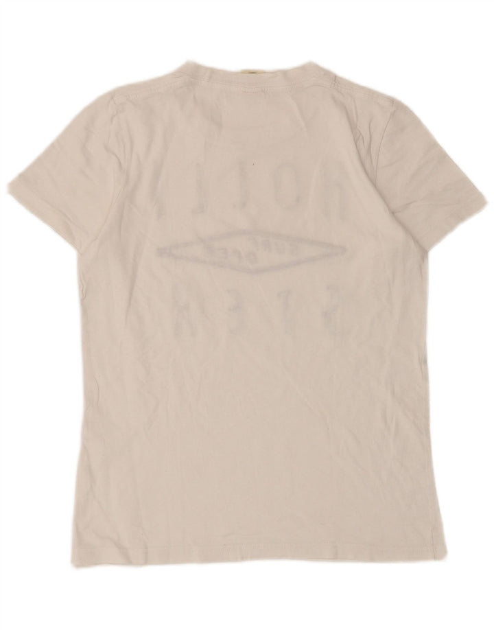 Hollister Herren-T-Shirt mit Grafik, Größe S, Weiß
