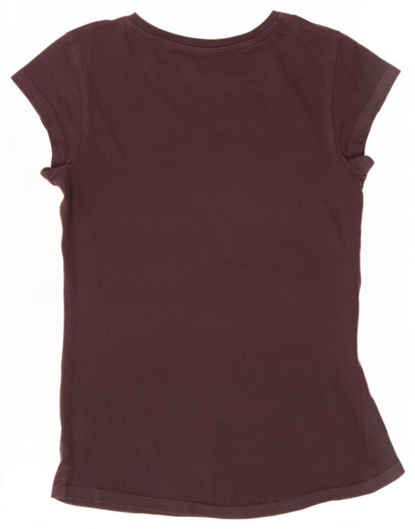 Puma T-Shirt mit Grafik für Mädchen, 11–12 Jahre, braune Baumwolle