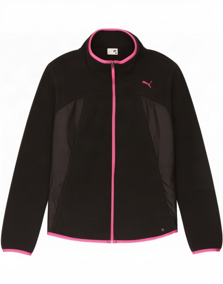 Puma Damen Fleecejacke UK 12 Medium Schwarz Polyester