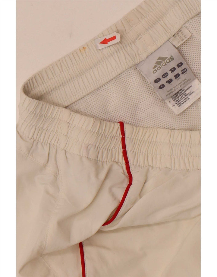Adidas Herren Climalite Sportshorts, groß, weißes Farbblock-Polyester