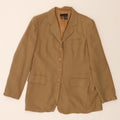 DKNY Womens 4 Button Blazer Jacket US 12 Large Beige Wool Vintage Dkny and Second-Hand Dkny from Messina Hembry 