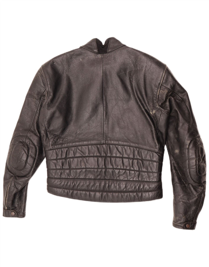 Dainese Damen-Bikerjacke aus Leder, Größe 52, mittelbraunes Leder