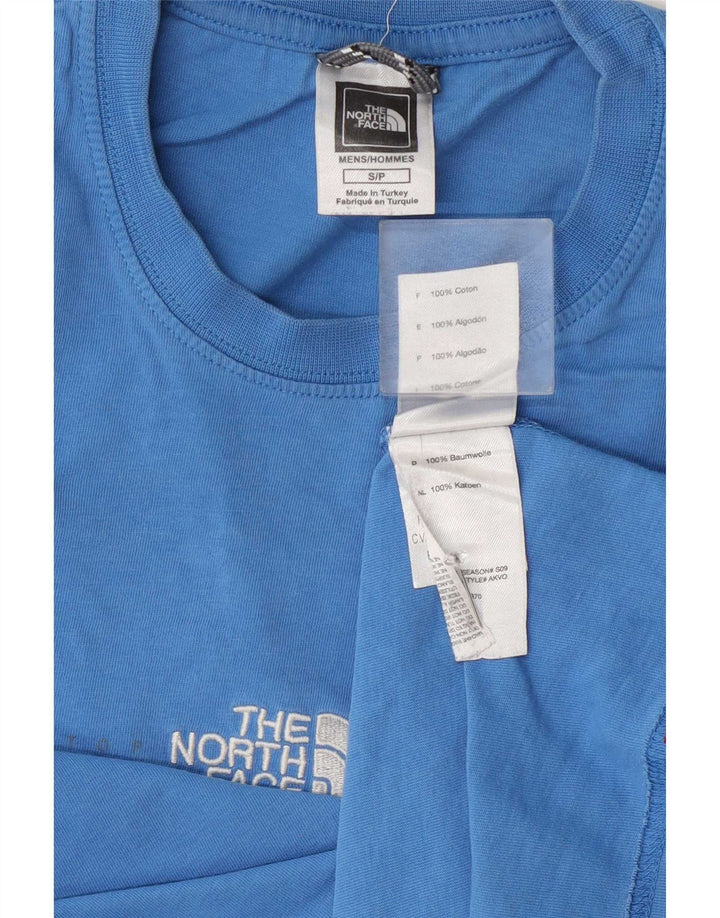 The North Face Herren T-Shirt Top Small Blau Baumwolle