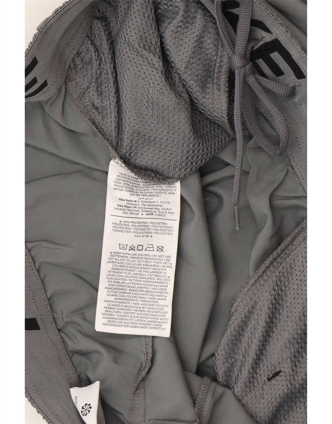 Nike Herren Dri Fit Sportshorts, großes graues Polyester