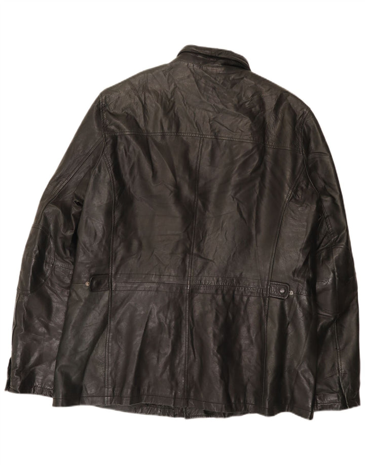Vintage Herren Lederjacke UK 42 XL Schwarz