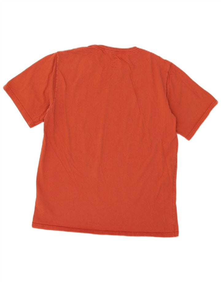 Converse Herren-T-Shirt-Oberteil aus mitteloranger Baumwolle
