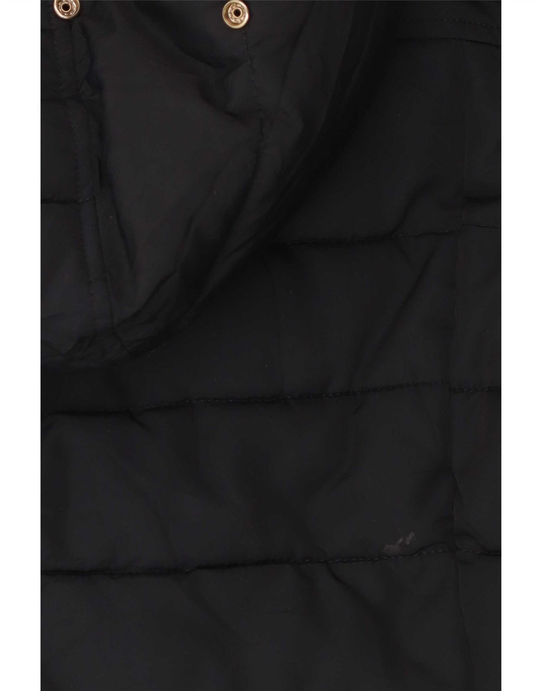 Topshop Wattierte Jacke mit Kapuze für Damen, UK 8, Größe S, Schwarz, Polyester