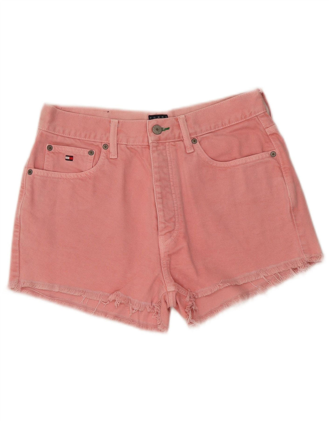 Tommy Hilfiger Damen Jeansshorts W28 Mittelrosa