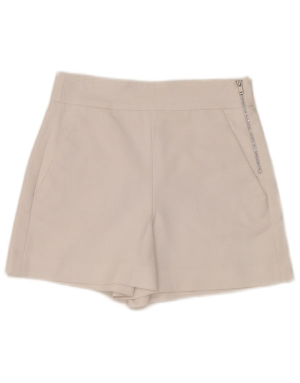 Zara Damen Chino-Shorts mit hoher Taille, XS W24, Weiß