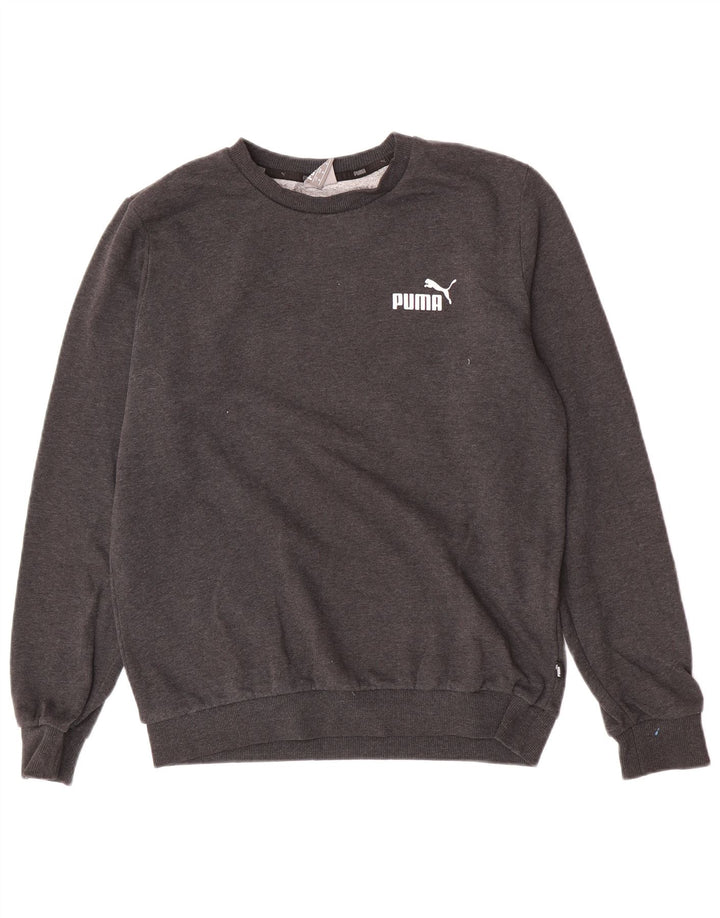 Puma Herren Sweatshirt Pullover mittelgraue Baumwolle