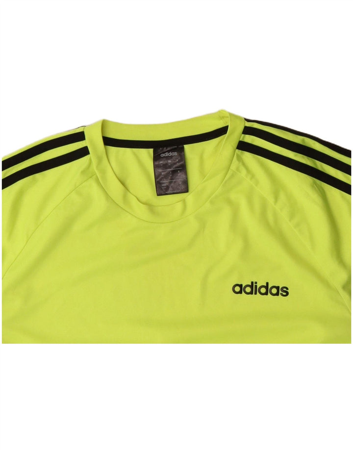 ADIDAS Herren Climalite T-Shirt Top Mittelgrünes Polyester