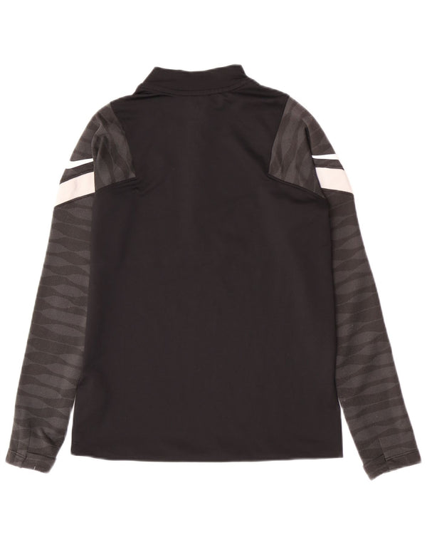Nike Jungen-Trainingsanzugoberteil mit Reißverschluss, normal, 10–11 Jahre, mittelgroß, Schwarz, Sport