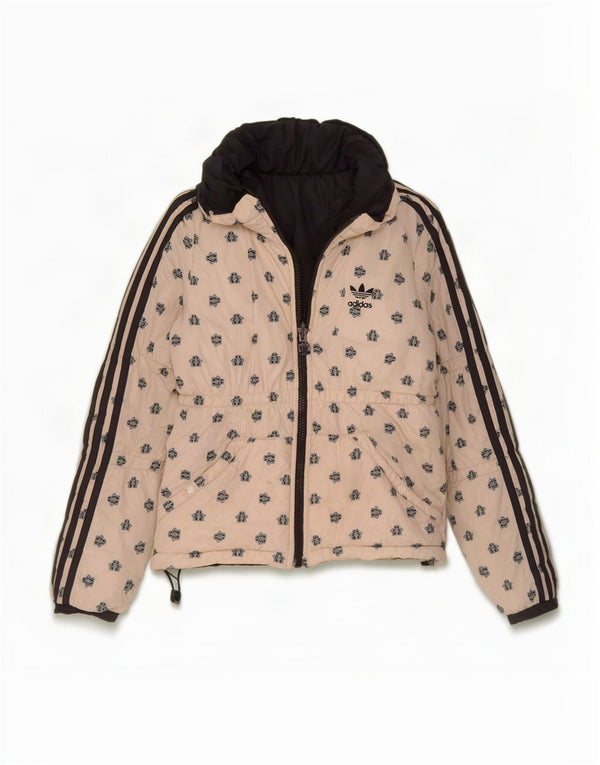 Adidas Mädchen Wendejacke mit Grafik, gepolstert, 14–15 Jahre, weißes Nylon