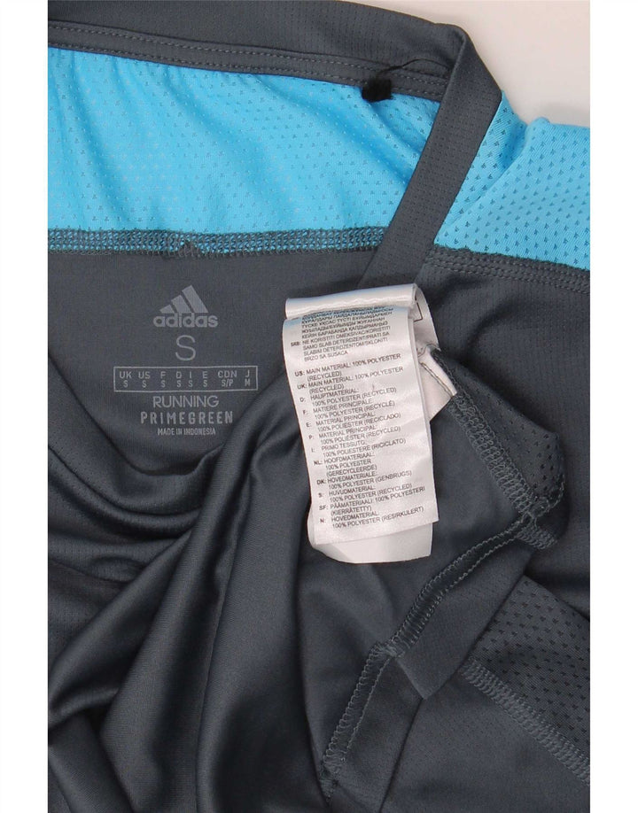 Adidas Herren Aeroready T-Shirt Top Small Grau Colourblock Polyester