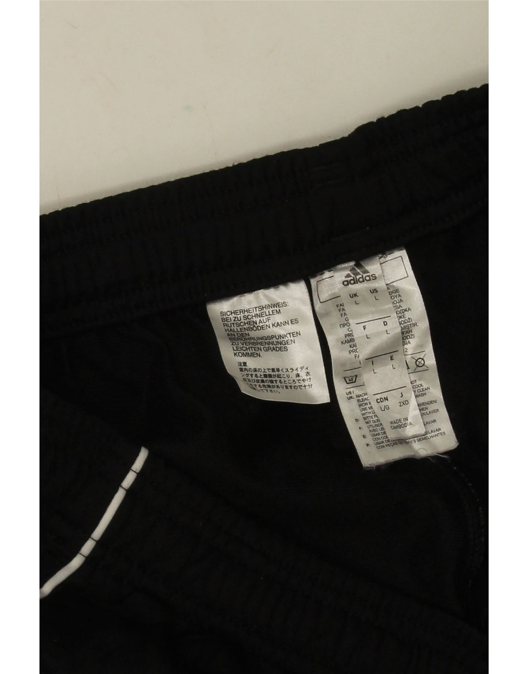 Adidas Herren-Trainingshose, Jogginghose, Größe L, Schwarz, Polyester