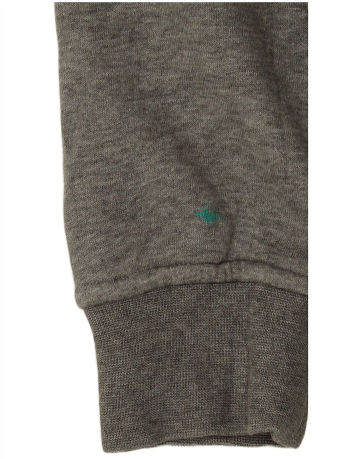 Nike Damen-Trainingsanzug-Oberjacke UK 6 XS Graue Baumwolle