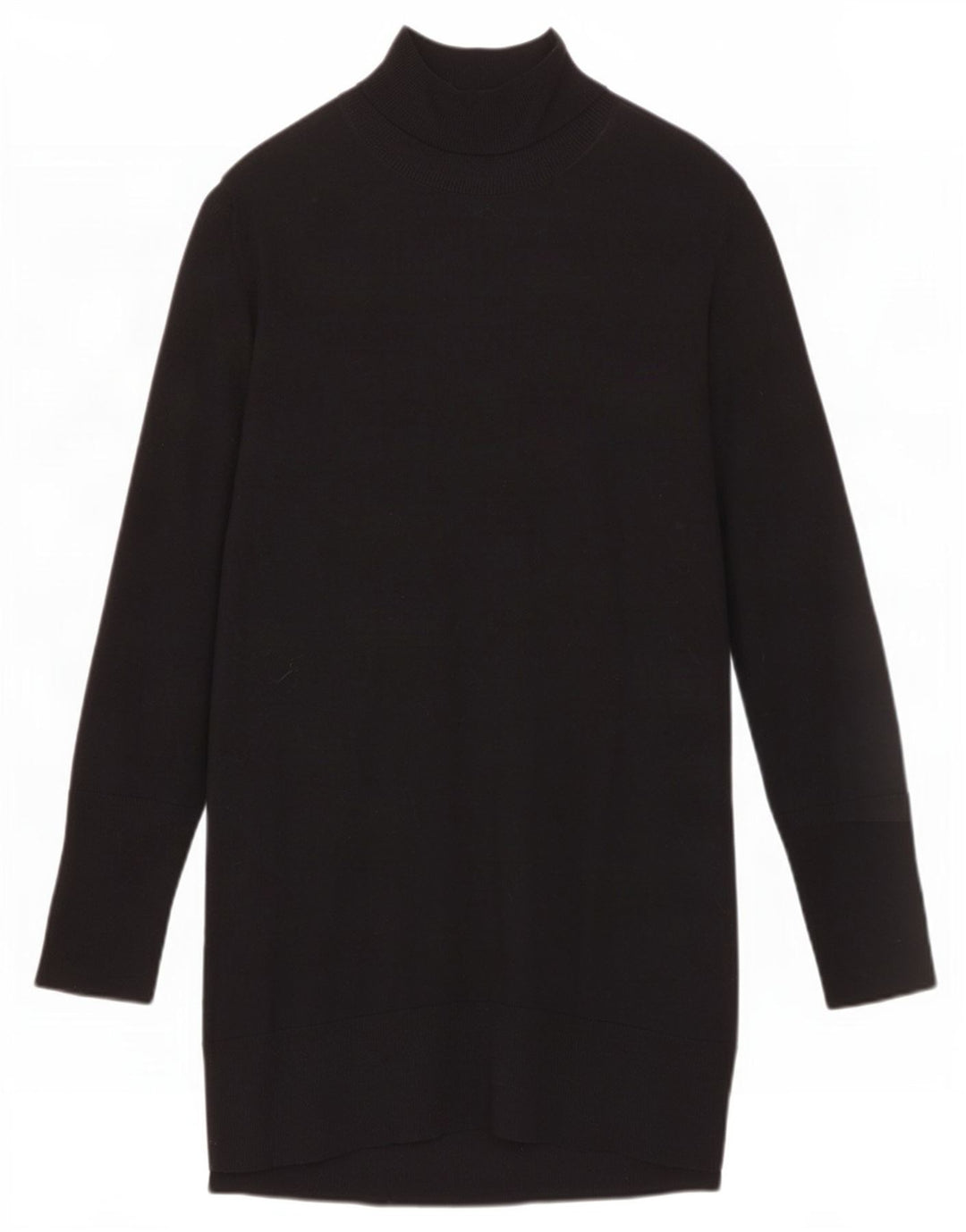 Cos Langarm-Pulloverkleid für Damen UK 14 Mittelschwarze Wolle