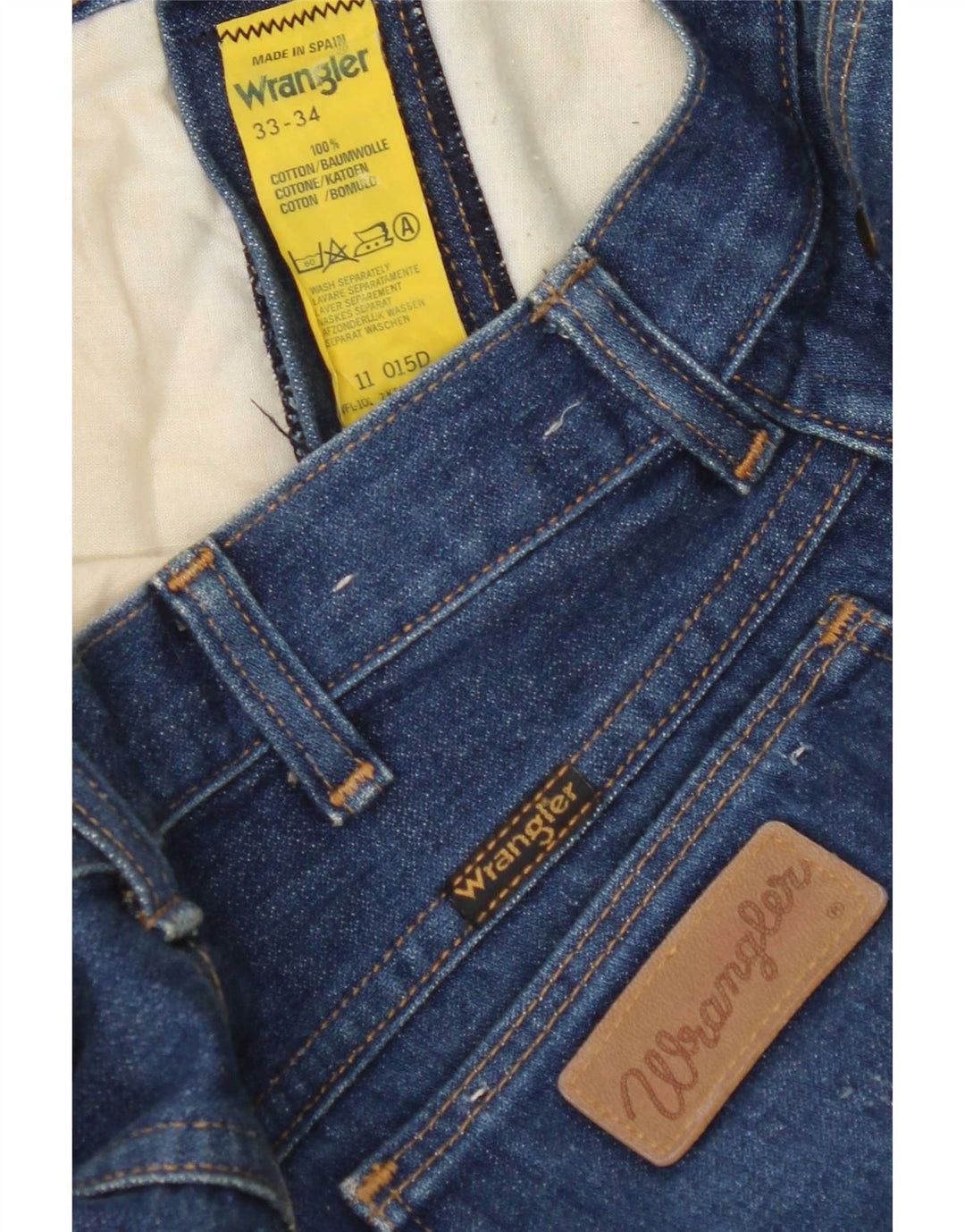 Wrangler Herren Slim Jeans W33 L32 Blaue Baumwolle