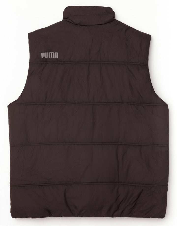 Puma Herren Grafik gepolsterte Weste UK 42 XL Schwarz Polyester