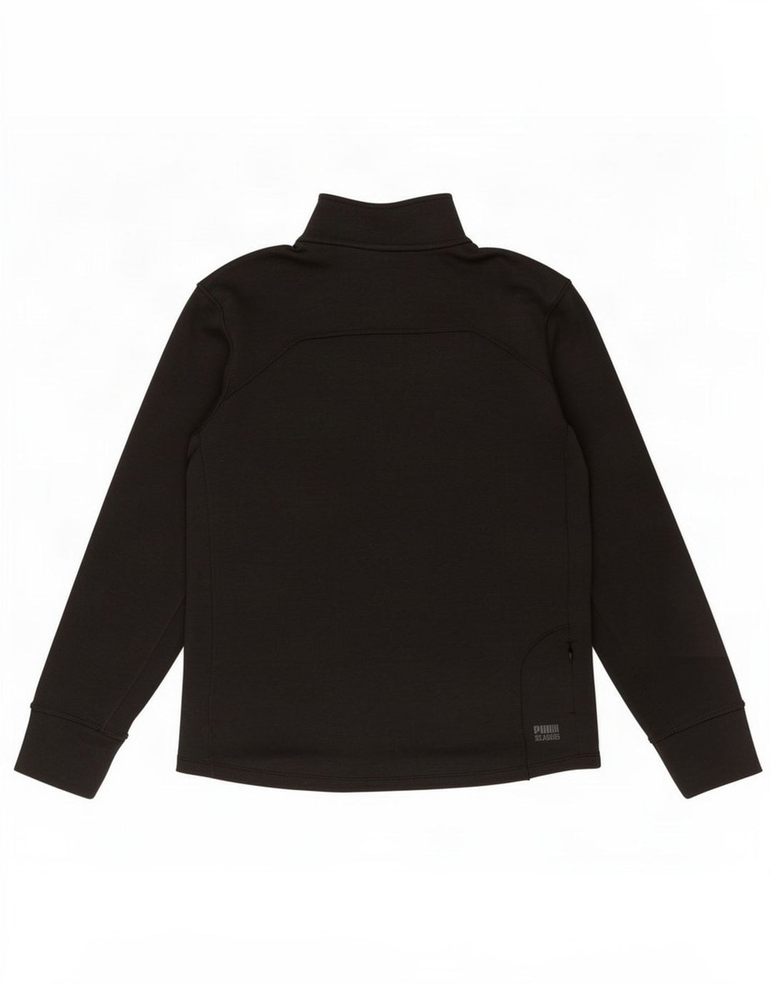 Puma Herren-Pullover-Trainingsanzugoberteil mit Reißverschluss, Mittelschwarz, Polyester