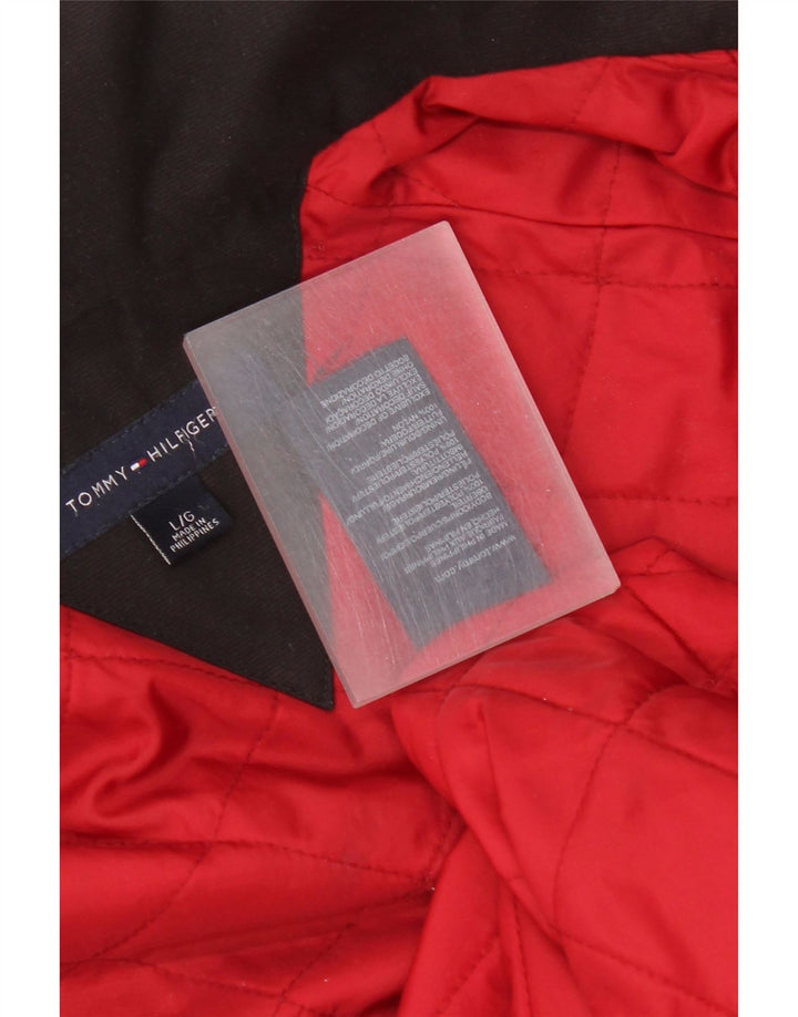 Tommy Hilfiger Herren-Windbreaker mit Grafik, Gr. 40, Schwarz