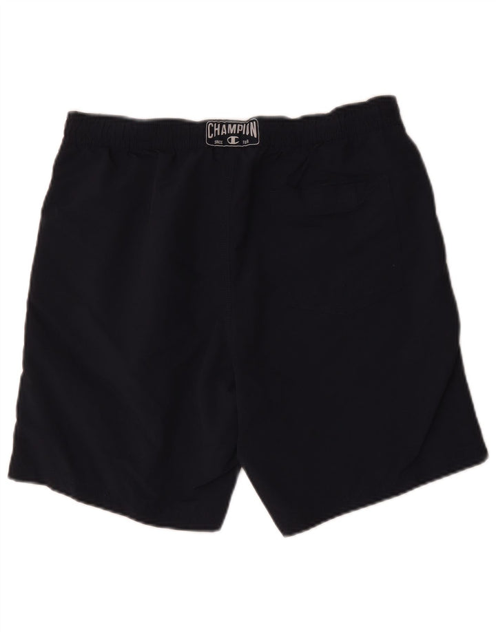 Champion Herren-Badeshorts mit Grafik, mittelgroß, Marineblau, Polyester