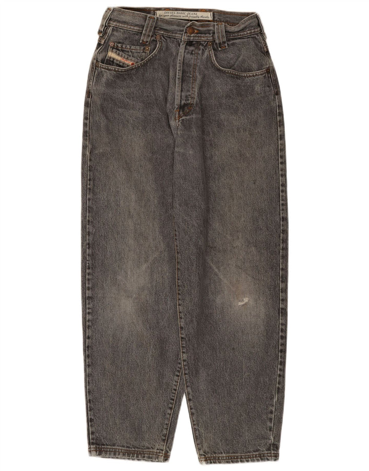 DIESEL Herren Tapered Jeans W30 L29 Graue Baumwolle