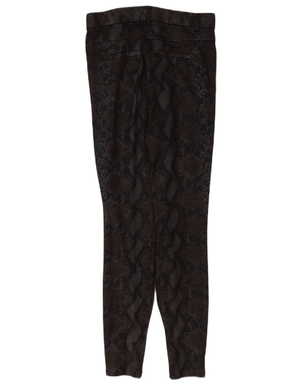 Zara Damen Trafaluc Leggings UK 14 Medium Schwarz Animal Print