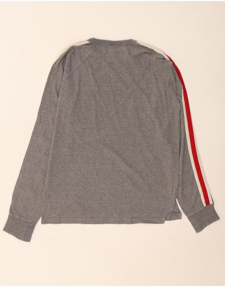 CONVERSE Herren Chuck Taylor Graphic Top Langarm Klein Grau Farbblock