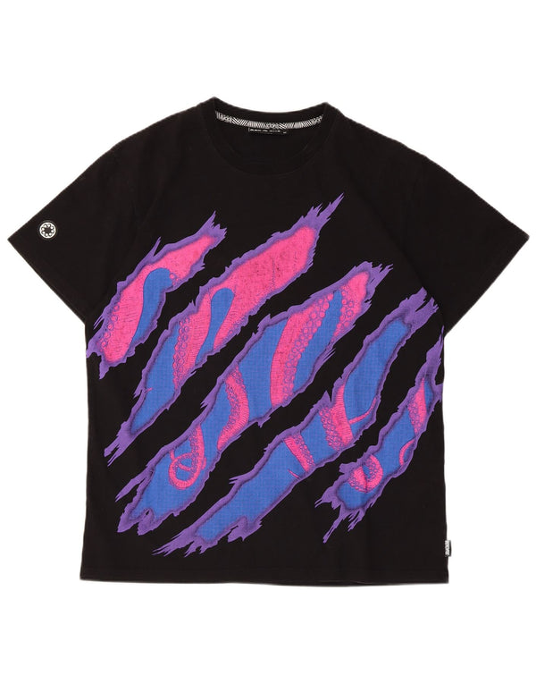 Octopus Herren-T-Shirt mit Grafik, mittelgroß, Schwarz