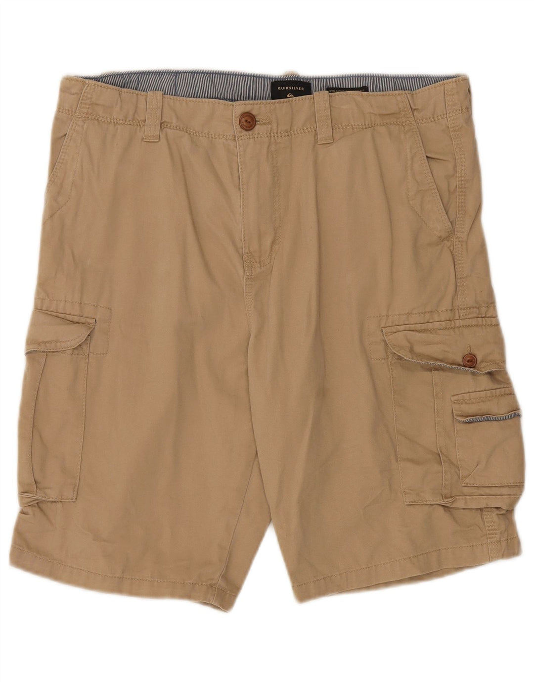QUIKSILVER Herren Cargoshorts W34 Large Beige Baumwolle